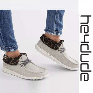 Hey Dude | "Black Cheetah" Britt Slip On Sneakers | Size 6